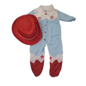Kids Cowboy Costume with Red Hat